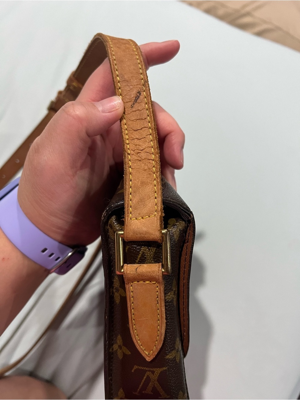 Authentic Louis Vuitton Saint Cloud Brown Monogram Crossbody W/ COA - Picture 9 of 16